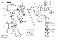 Bosch 0 600 828 442 ART 25 GSAV Lawn Edge Trimmer 230 V / GB Spare Parts ART25GSAV